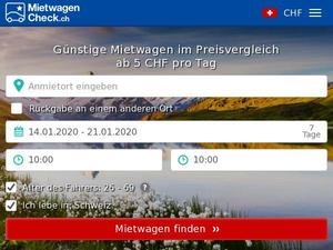 Mietwagen-check.ch Gutscheine & Cashback im Mai 2022