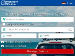 Mietwagen-check.de Gutscheine & Cashback im Februar 2024