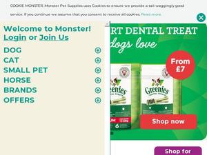 Monsterpetsupplies.co.uk voucher and cashback in March 2023