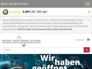 Musicandmorestore.de Gutscheine & Cashback im April 2024