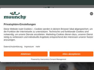 Muunchy.de Gutscheine & Cashback im Februar 2024