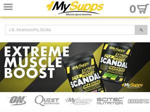 My-supps.de Gutscheine & Cashback im März 2023 My-supps.de Gutscheine & Cashback im März 2023