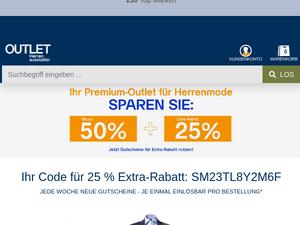 Outlet-herrenausstatter.de Gutscheine & Cashback im Oktober 2023 Outlet-herrenausstatter.de Gutscheine & Cashback im Oktober 2023