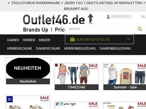 Outlet46.de Gutscheine & Cashback im April 2024