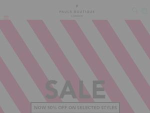 Paulsboutique.com voucher and cashback in May 2022