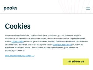 Peaks.com Gutscheine & Cashback im September 2022