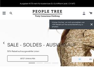 Peopletree Gutscheine & Cashback im April 2025 Peopletree Gutscheine & Cashback im April 2025