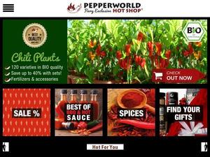 Pepperworldhotshop.com Gutscheine & Cashback im April 2024