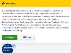Postbank.de Gutscheine & Cashback im September 2023