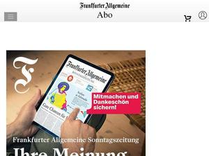 Probeabo: Zeitung FAZ + Sonntag digital Gutscheine & Cashback im Mai 2022