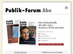 Publik-forum.de Gutscheine & Cashback im Mai 2022