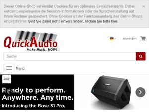 Quickaudio.de Gutscheine & Cashback im März 2023 Quickaudio.de Gutscheine & Cashback im März 2023