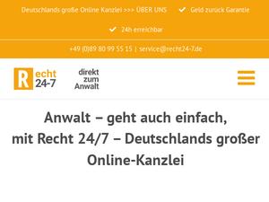 Recht24-7.de Gutscheine & Cashback im Oktober 2023 Recht24-7.de Gutscheine & Cashback im Oktober 2023