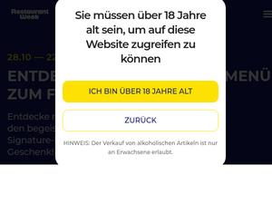 Restaurant-week Gutscheine & Cashback (Stand: Oktober 2026)