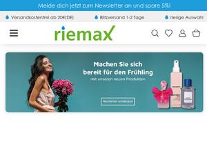 Riemax.de Gutscheine & Cashback im April 2024