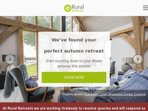 Ruralretreats.co.uk voucher and cashback in September 2023