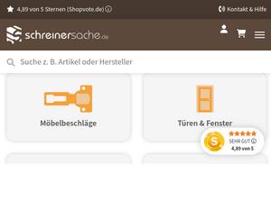 Schreinersache.de Gutscheine & Cashback im April 2024