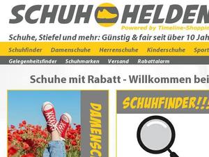 Schuh-helden Gutscheine & Cashback im Mai 2025 Schuh-helden Gutscheine & Cashback im Mai 2025