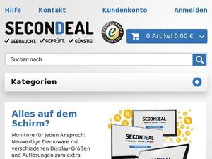 Secondeal.de Gutscheine & Cashback im Mai 2022 Secondeal.de Gutscheine & Cashback im Mai 2022