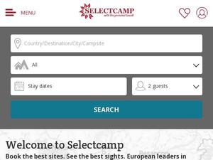 Selectcamp.com voucher and cashback in May 2022