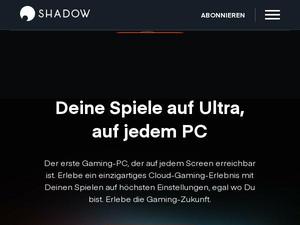 Shadow.tech voucher and cashback in November 2022