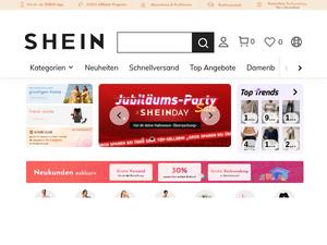 Shein.com Gutscheine & Cashback im April 2024