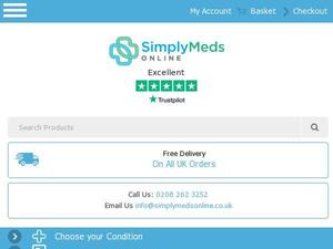 Simplymedsonline.co.uk voucher and cashback in May 2022