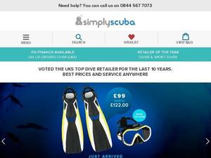 Simplyscuba.com voucher and cashback in May 2022