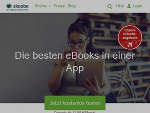 Skoobe.de Gutscheine & Cashback im März 2024