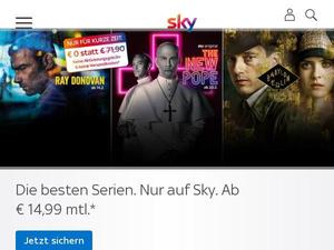 Sky.de Gutscheine & Cashback im April 2024