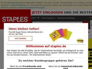 Staples.de Gutscheine & Cashback im Mai 2022 Staples.de Gutscheine & Cashback im Mai 2022