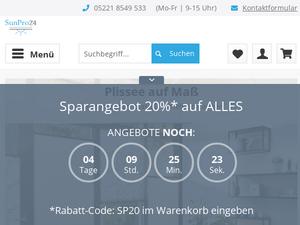 Sunpro24 Gutscheine & Cashback im April 2025 Sunpro24 Gutscheine & Cashback im April 2025