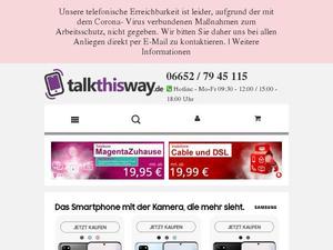 Talkthisway.de Gutscheine & Cashback im Mai 2022