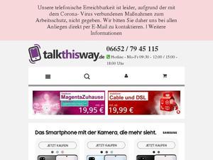 Talkthisway.de Gutscheine & Cashback im April 2023 Talkthisway.de Gutscheine & Cashback im April 2023