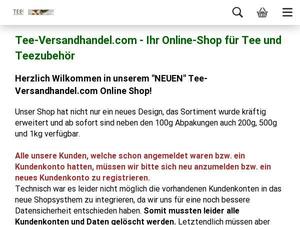 Tee-versandhandel.com Gutscheine & Cashback im Mai 2022 Tee-versandhandel.com Gutscheine & Cashback im Mai 2022