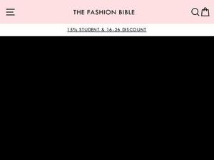 Thefashionbible.co.uk voucher and cashback in May 2022