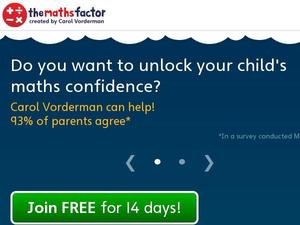 Themathsfactor.com voucher and cashback in May 2022