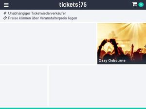 Tickets75.de Gutscheine & Cashback im Mai 2022