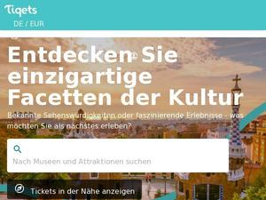 Tiqets.com Gutscheine & Cashback im April 2024