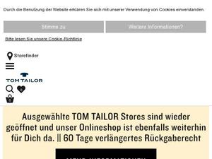 Tom-tailor.de Gutscheine & Cashback im September 2023