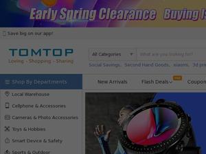 Tomtop.com voucher and cashback in March 2023