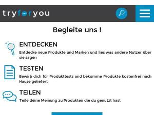 Tryforyou.de Gutscheine & Cashback im April 2024