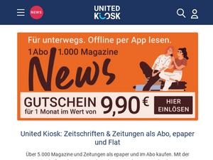 United-kiosk.de Gutscheine & Cashback im November 2022