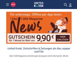 United-kiosk.de Gutscheine & Cashback im November 2022 United-kiosk.de Gutscheine & Cashback im November 2022