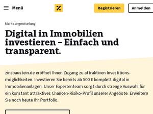 Zinsbaustein.de Gutscheine & Cashback im April 2024